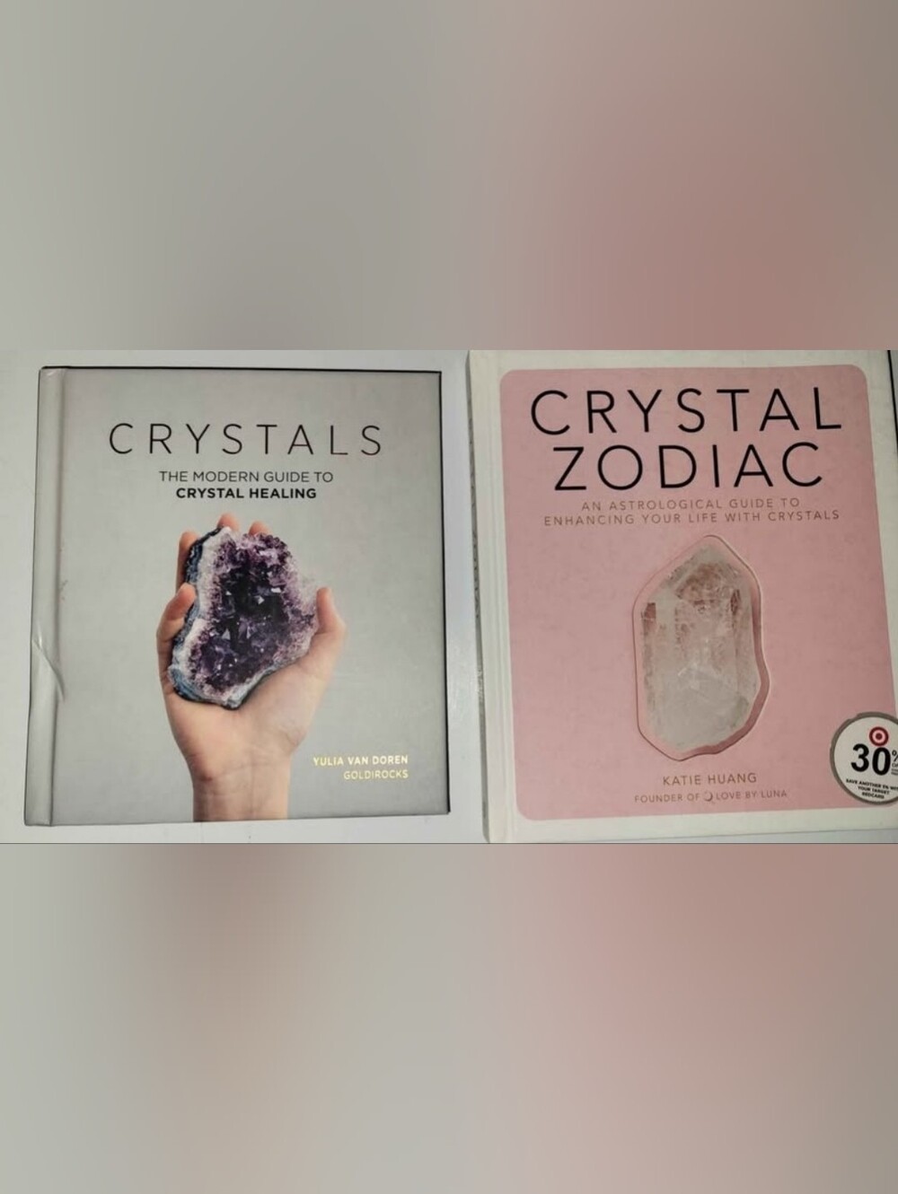Crystal Guide Book Set - Gray & Pink Covers